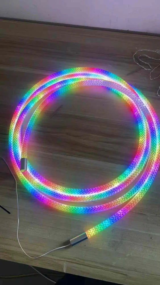 RGB 360 DEGREE ROUND PIXEL NEON