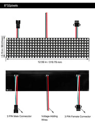 8x32 Addressable Flexible LED Matrix