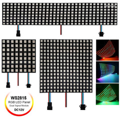 LED Full Color Ws2815 Pixel Screen Programmable Breakpoint Continuation 12V Pixel Soft Screen