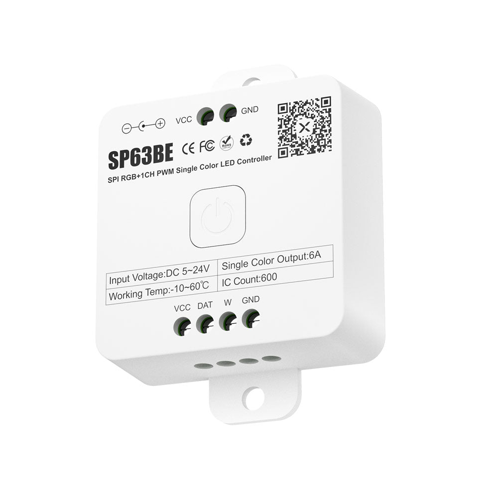SP63BE SPI RGB+1CH PWM Single Color LED Controller