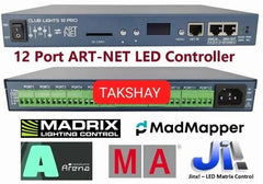 6612 PRO 12 Port Artnet Controller support with sd card and support dmx512 console