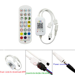Wifi 37605 DC12-24V Dual Channel RGB Bluetooth/ Wifi Music Controller