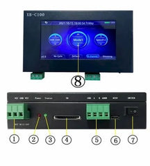 XB-C100 DMX512 address Writer with SD Card