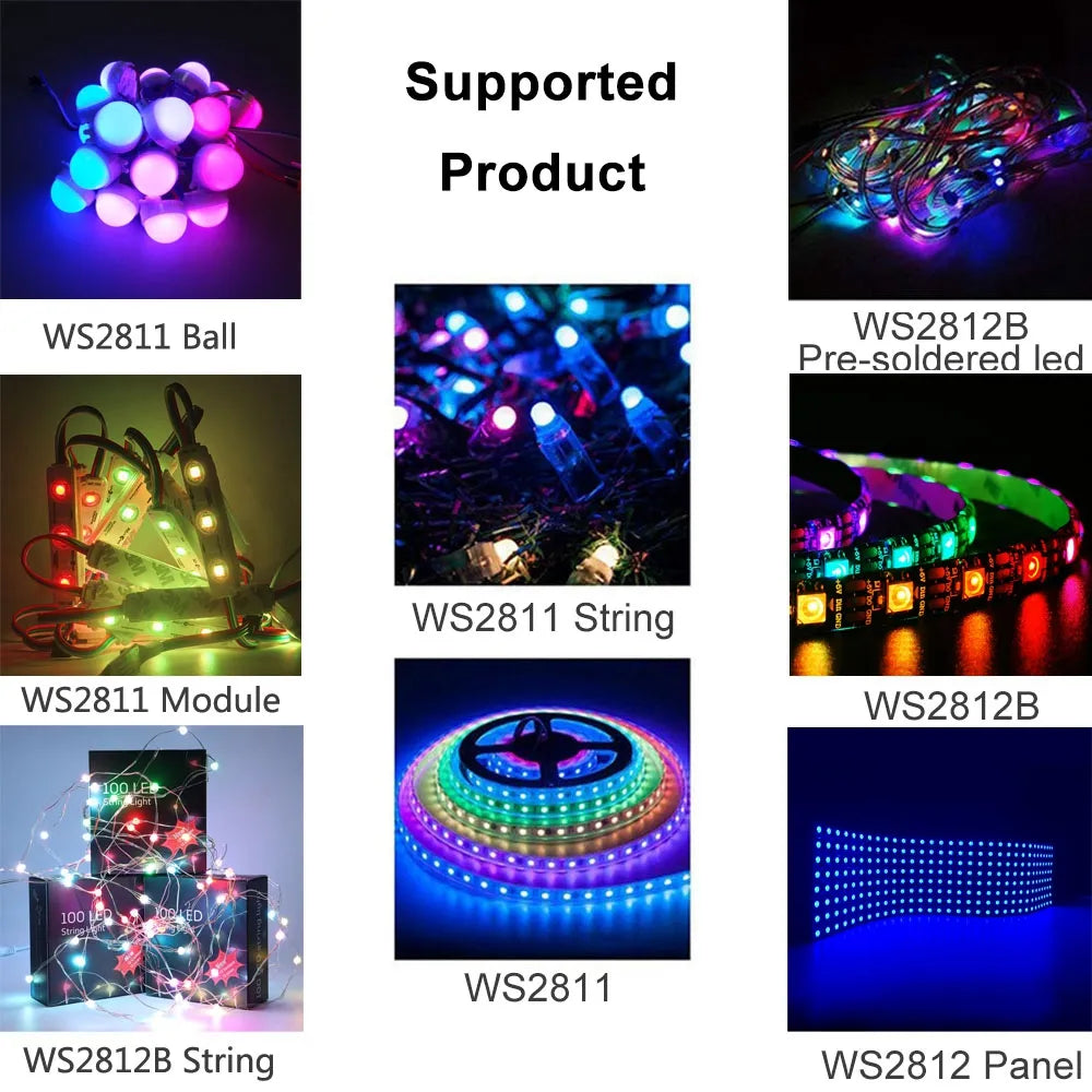 RF C17 Music Pixel Controller Ws2812b Ws2811