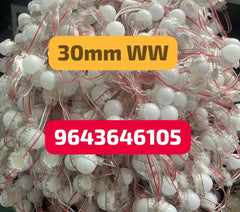 30mm Dome Warm White 12V
