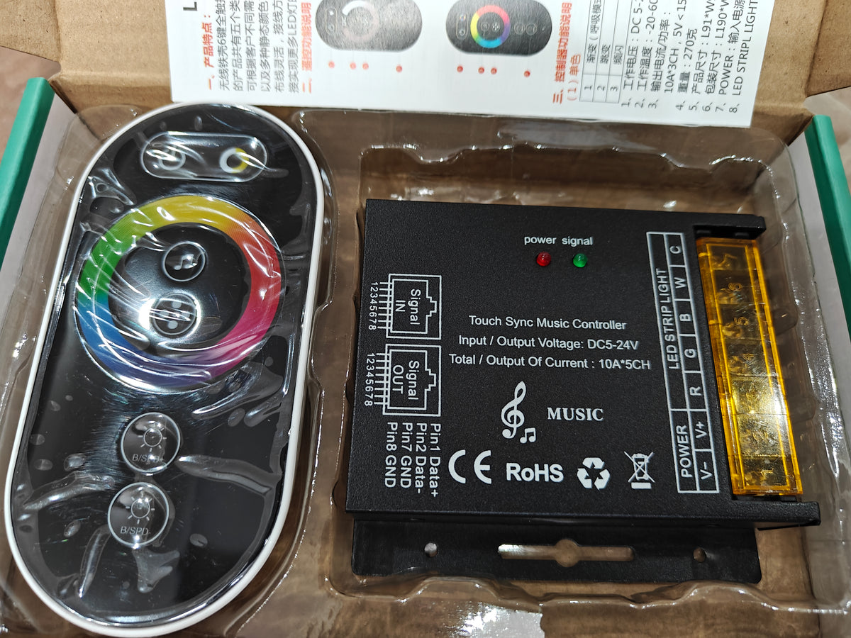 5CH RGBWC Touch Sync Music Led Controller