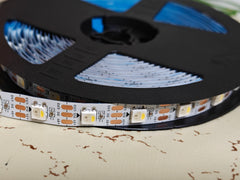 SK6812 RGBW 5V ADDRESSABLE PIXEL LED STRIP IP20 60LED/MTR