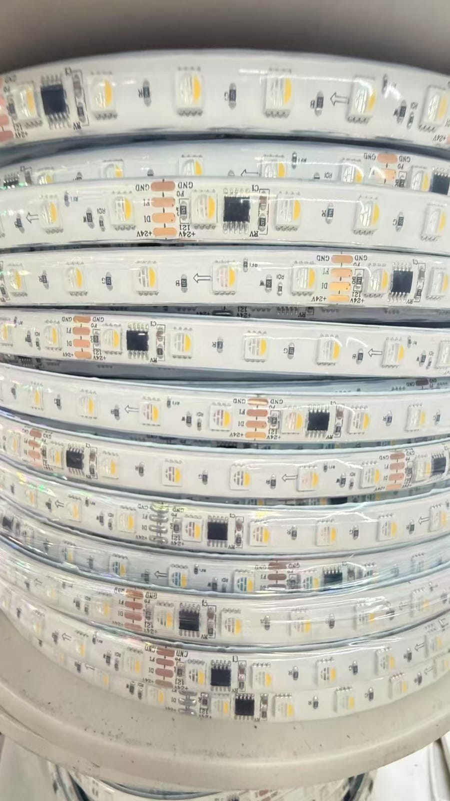 TM1834 RGBW 3000k Ip68 Dual Data 24v Waterproof pixel led light 1mtr