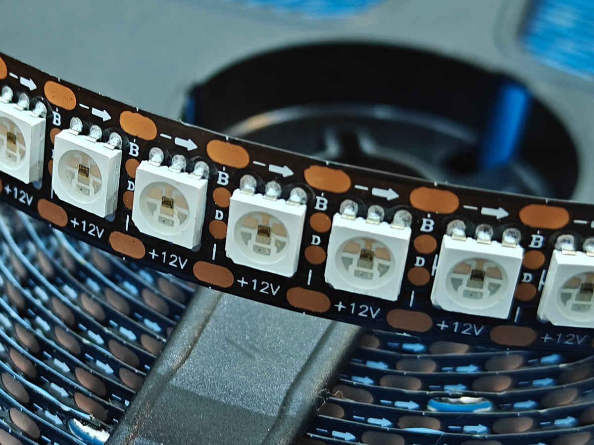 WS2815 144 LED/mtr 12V  Addressable Dual Data Pixel LED Strip 5mtr/roll