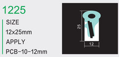 Flexible Silicon Linear profile sideview 25*12mm 1mtr