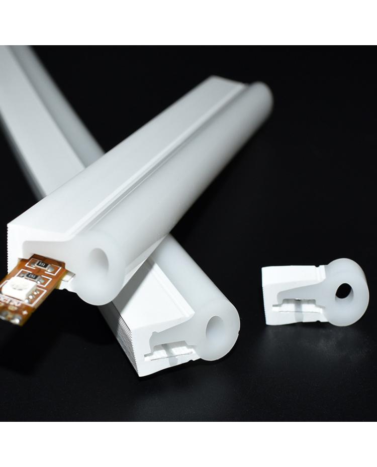 Flexible Silicon Linear profile sideview 25*12mm 1mtr