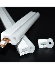 Flexible Silicon Linear profile sideview 25*12mm 1mtr
