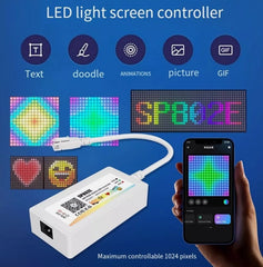 SP802E Controller Wifi Bluetooth App Addressable Display for LED Panel Screen