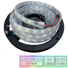 WS2812B 5V Addressable RGB IP67 Waterproof LED Strip  5mtr